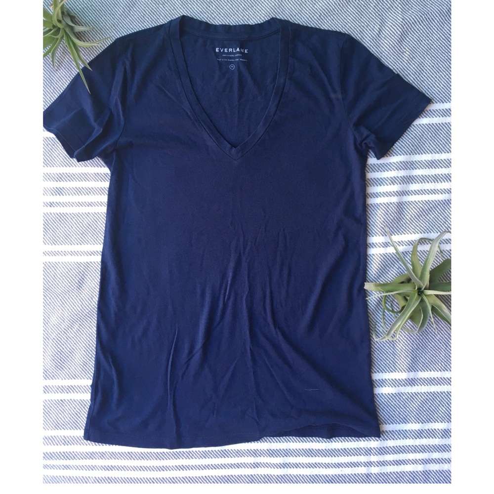 Everlane cotton tshirt. Navy blue. Sz. XS NWOT